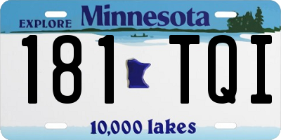 MN license plate 181TQI