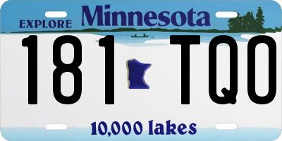 MN license plate 181TQO