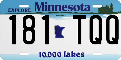 MN license plate 181TQQ