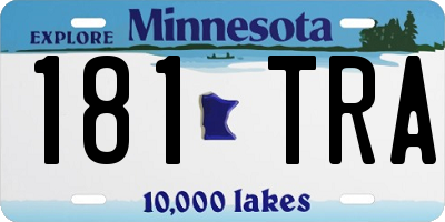 MN license plate 181TRA