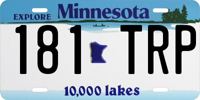 MN license plate 181TRP
