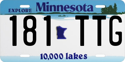 MN license plate 181TTG