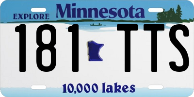 MN license plate 181TTS