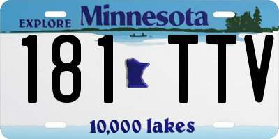 MN license plate 181TTV