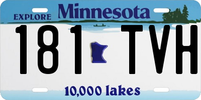 MN license plate 181TVH