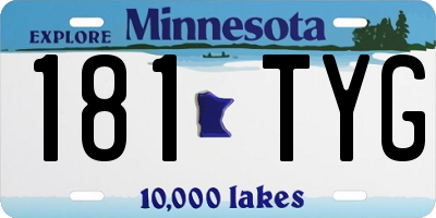 MN license plate 181TYG