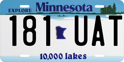 MN license plate 181UAT