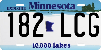 MN license plate 182LCG