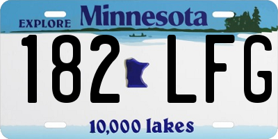 MN license plate 182LFG