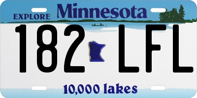 MN license plate 182LFL