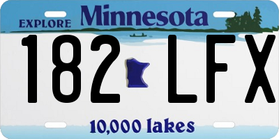 MN license plate 182LFX