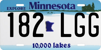 MN license plate 182LGG