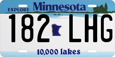 MN license plate 182LHG