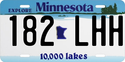 MN license plate 182LHH