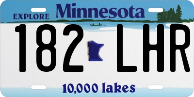 MN license plate 182LHR