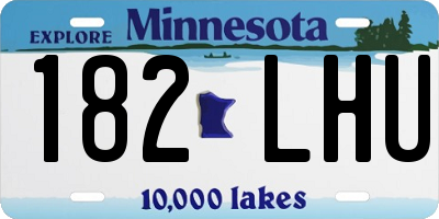 MN license plate 182LHU