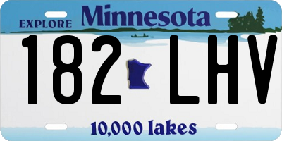 MN license plate 182LHV