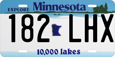 MN license plate 182LHX
