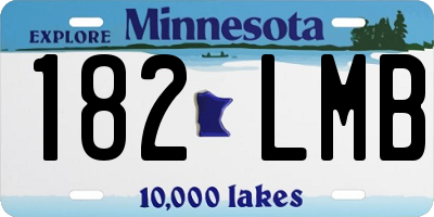 MN license plate 182LMB