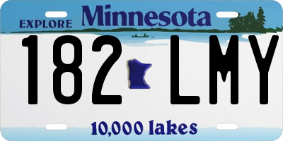 MN license plate 182LMY