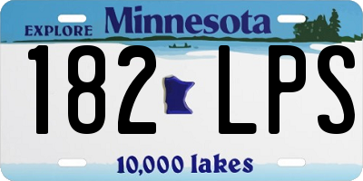 MN license plate 182LPS