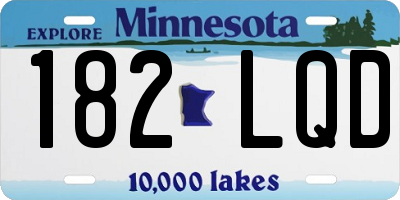 MN license plate 182LQD