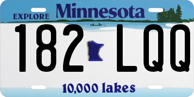 MN license plate 182LQQ