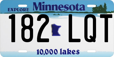 MN license plate 182LQT