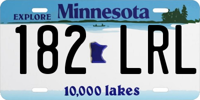 MN license plate 182LRL