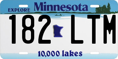 MN license plate 182LTM
