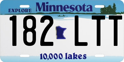 MN license plate 182LTT