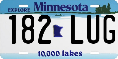 MN license plate 182LUG