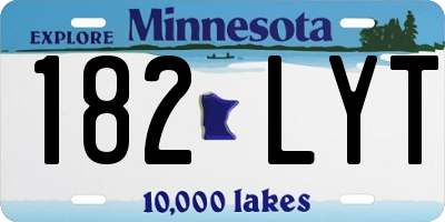 MN license plate 182LYT