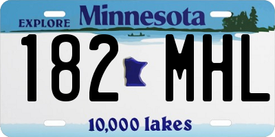 MN license plate 182MHL