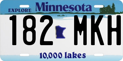 MN license plate 182MKH