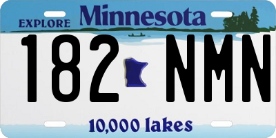 MN license plate 182NMN