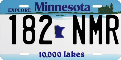 MN license plate 182NMR