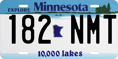 MN license plate 182NMT