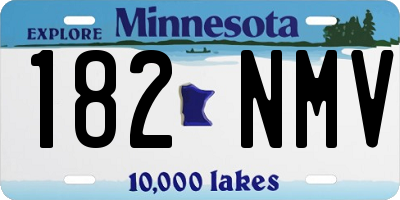 MN license plate 182NMV