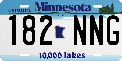 MN license plate 182NNG