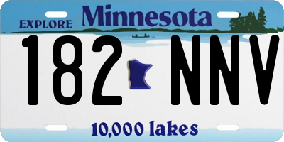 MN license plate 182NNV
