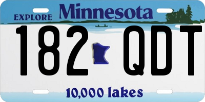 MN license plate 182QDT