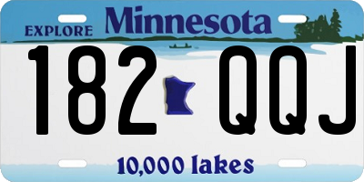 MN license plate 182QQJ