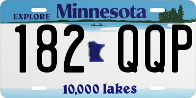 MN license plate 182QQP