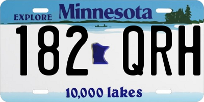 MN license plate 182QRH