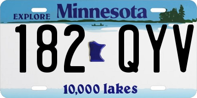 MN license plate 182QYV