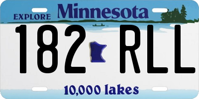MN license plate 182RLL