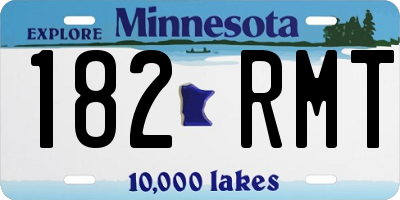 MN license plate 182RMT