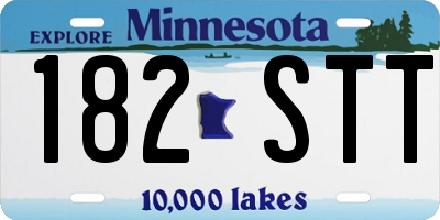 MN license plate 182STT