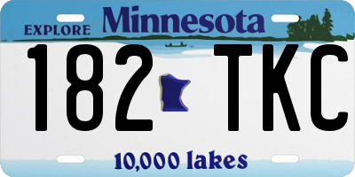MN license plate 182TKC